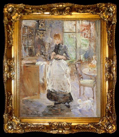 framed  Berthe Morisot In the Dining Room, ta009-2